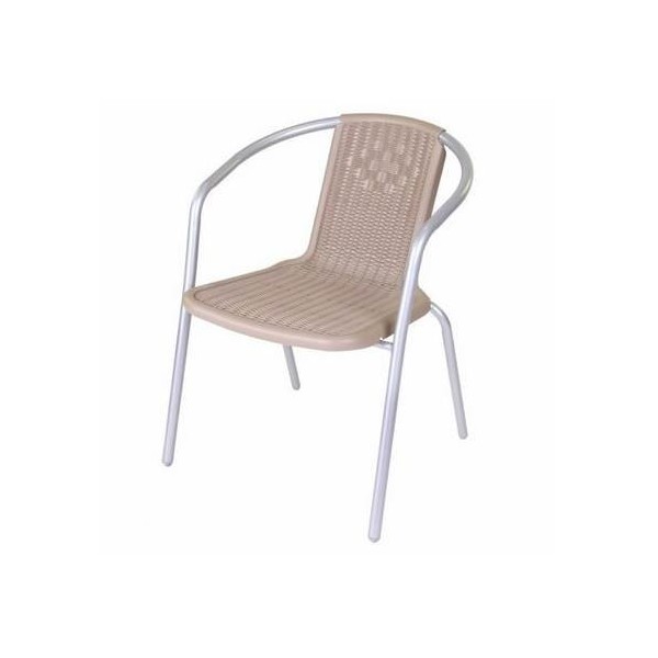 SILLA JARD 55X57X72CM LDK GARDEN ACERO PLASTICO GR