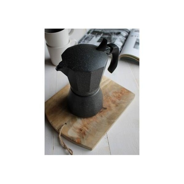 CAFETERA ITALIANA INDUCCION 9TZ ALU GR STONE OROLE