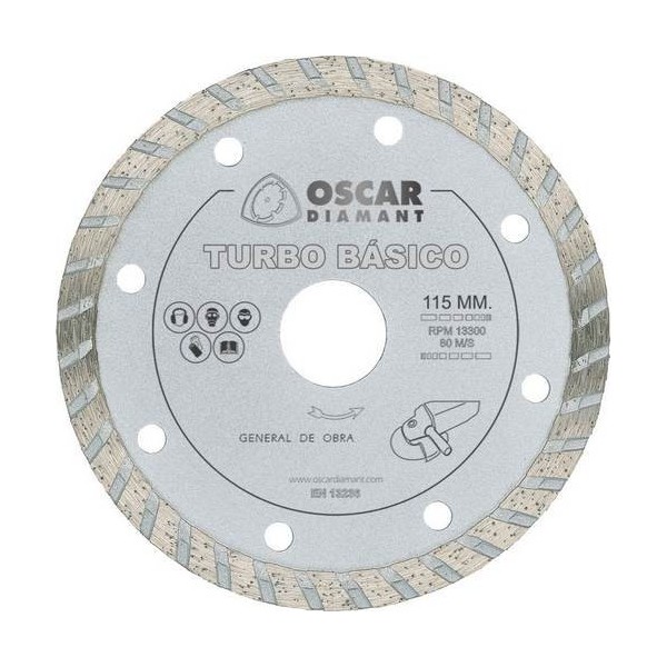 DISCO CORTE TURBO 115 MM DIAM BASICO OSCAR DIAMANT