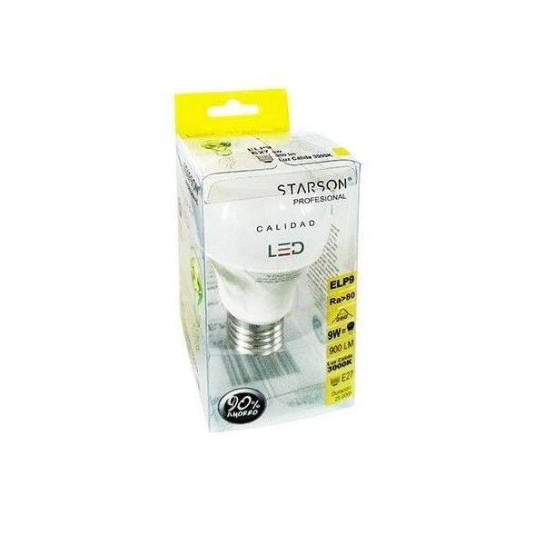 LAMPARA ILUMIN LED ESF. E27 6W 600LM 3000K STARSON