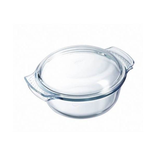 CAZUELA HORNO RDA 2,1LT C/TAPA BORISILIC PYREX