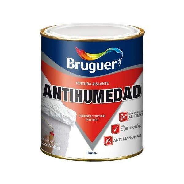 PINTURA ANTIHUMEDAD MATE 4 LT BL SINTETICA BRUGUER