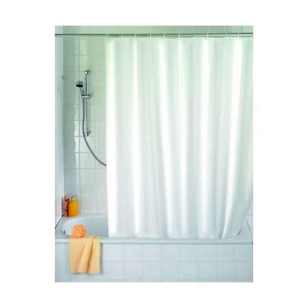 CORTINA BAÑO LISA 180X200CM PVC BL WENKO 1 PZ