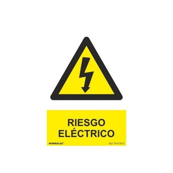 CARTEL SEÑALIZACION 210X300MM PVC RIESGO ELECTRICO