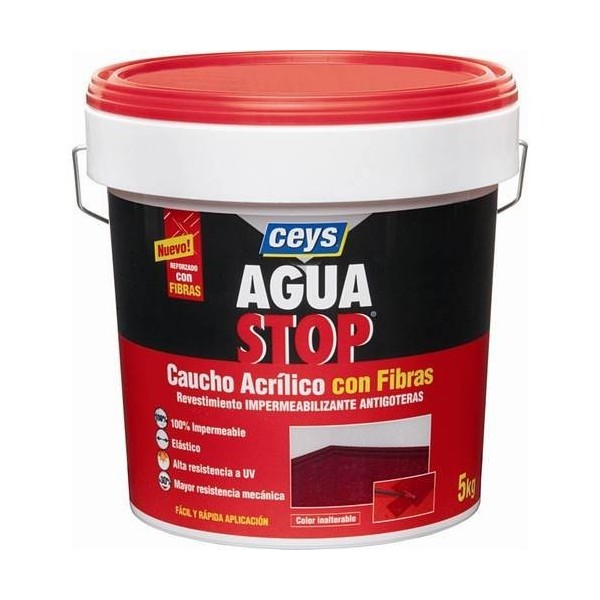 PINTURA IMPERM. CAU/ACR 5 KG GR FIB ANTIG AGUASTOP