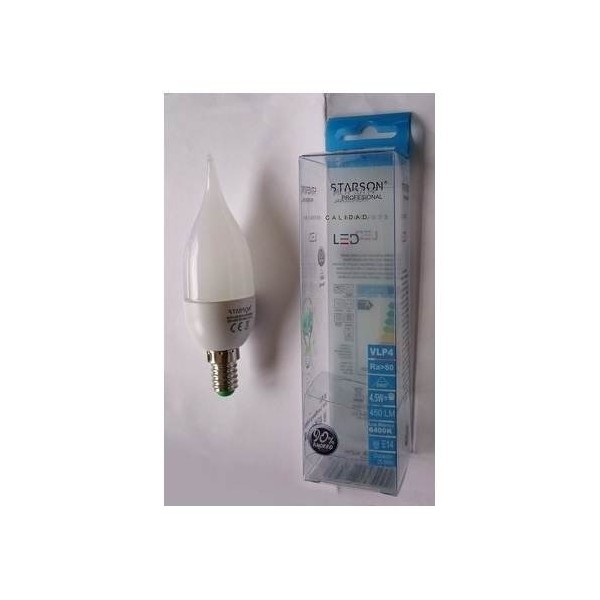 LAMPARA ILUMIN LED VELA E14 6W 600LM 6400K STARSON