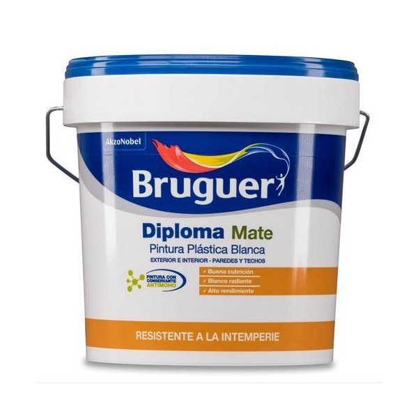 PINTURA PLAST MATE 15 LT BL EXT. MO BRUGUER