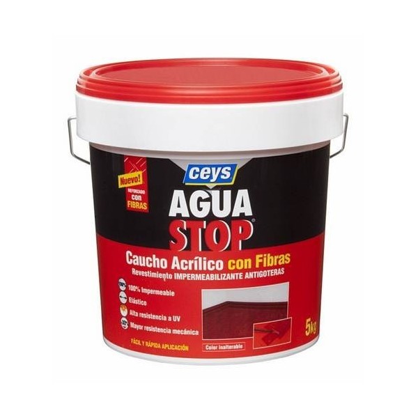 PINTURA IMPERM. CAU/ACR 5 KG BL FIB ANTIG AGUASTOP