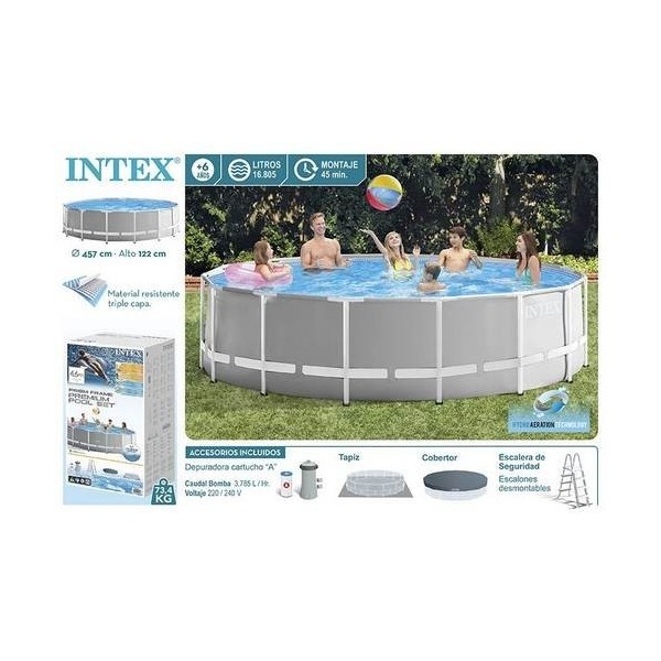 PISCINA PVC 457X122CM PREMIUM POOL GR