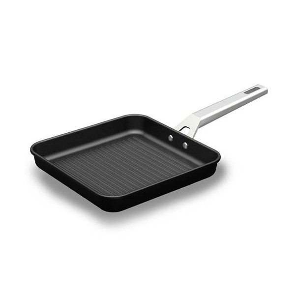 GRILL PLANCHA 23X23CM RAYAS C/M IND AL/FU AIRE VAL