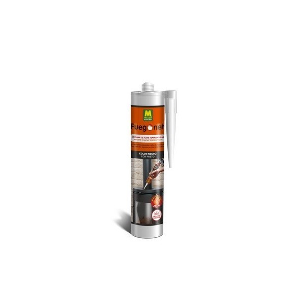 SILICONA ESTUFA 300ML NEGRO PV