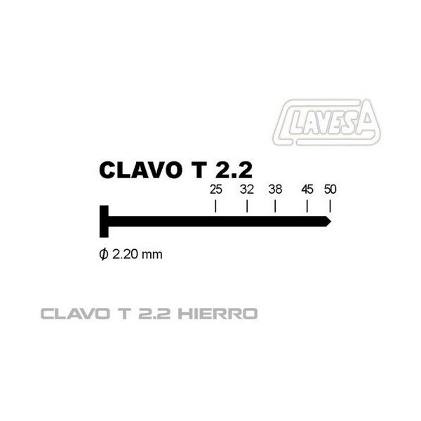 CLAVO MODELO T 50MM CT2250 1.0