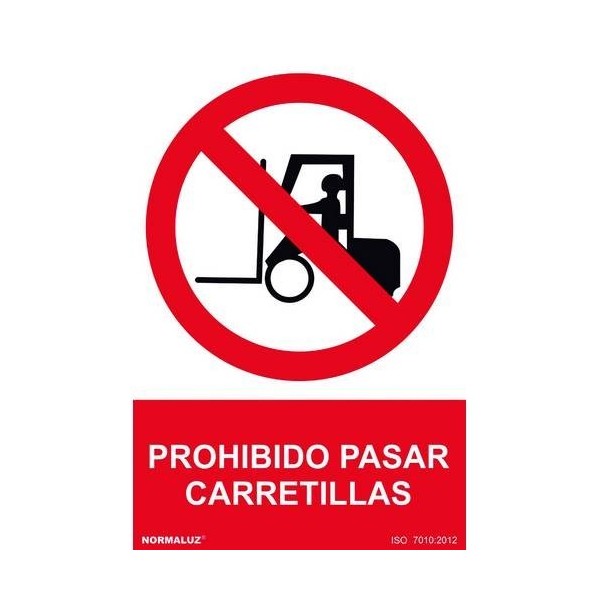 PROHIBIDO PASAR CARRETILLAS RD