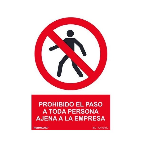 PROHIB. PASO PERSO AJENA EMPRE